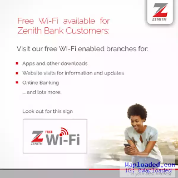 Use This Trick To Download With Zenith Bank Free Wi-Fi Hotspot Without Using Account Number